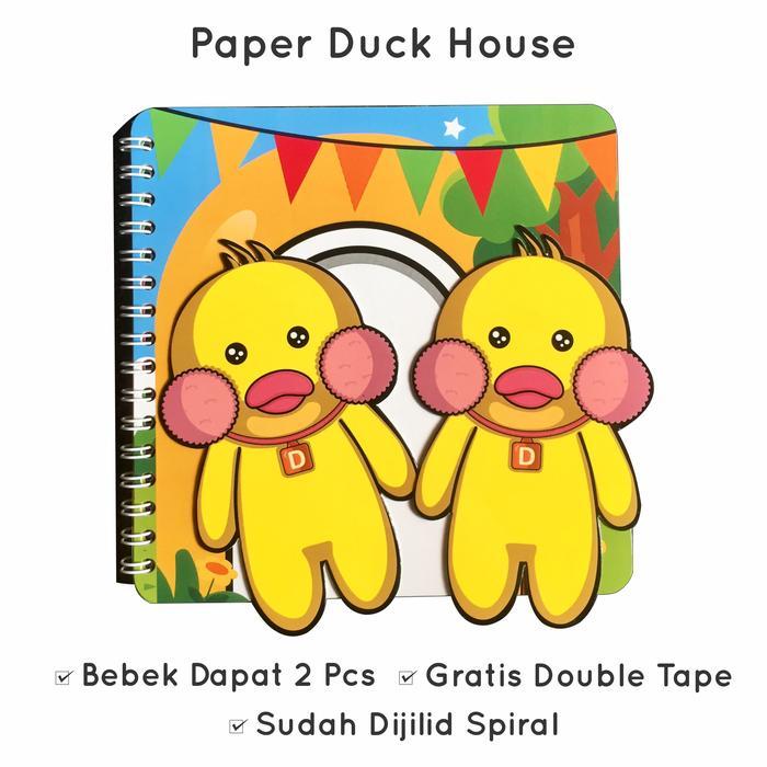 Paper Duck House Mainan Anak Edukatif Rumah Bebek Kertas untuk Mengembangkan Imajinasi dan