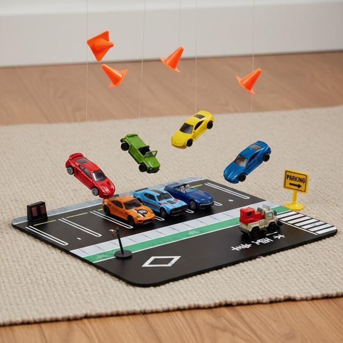 King Pad Nagasaki B03 25x30cm Parking Pad Diecast Scale 1:64 Deskmat Diorama Alas Display Diecast