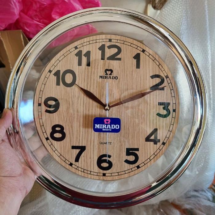 jam dinding mirado klasik jumbo 38cm skpseiko sweep silent