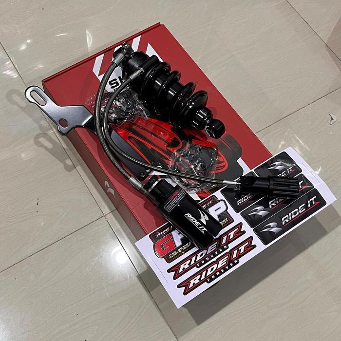 MONOSHOCK MX KING JUPITER MX RIDE IT GP 104 TABUNG PISAH TRIPLE CLICK FUNGSI SHOCKBREAKER MONOSHOCK 