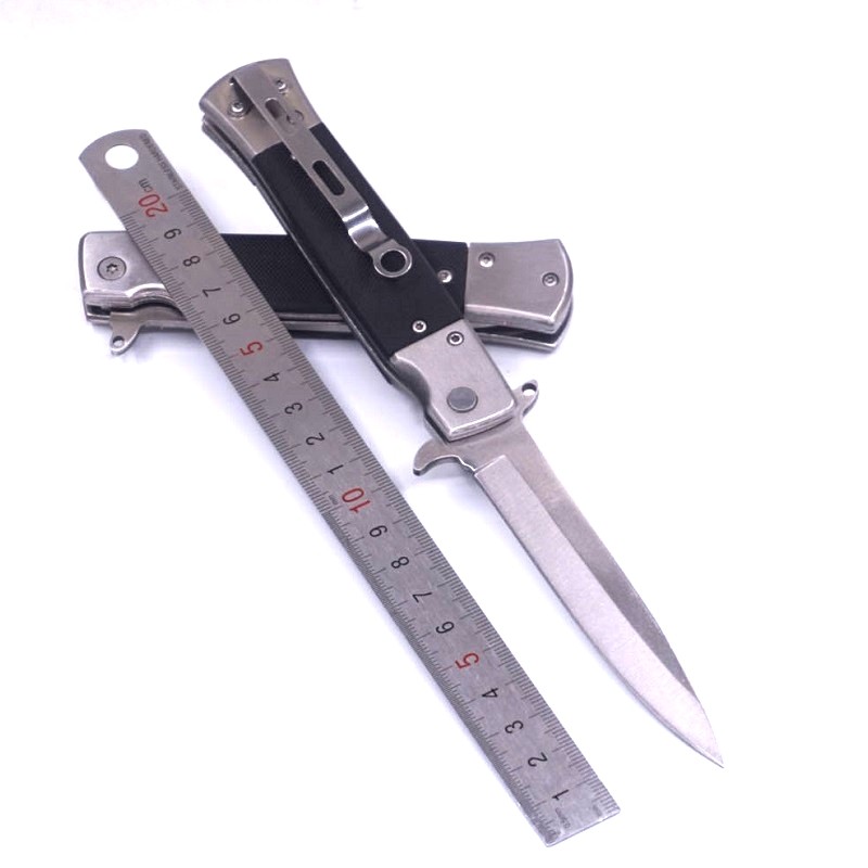 " Small Folding Pocket Knife Survival Tactical Knife Combat 440 Steel "