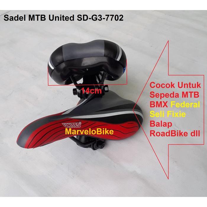 Sadel Jok Sepeda MTB BMX Seli Fixie Balap RoadBike United SD-7702