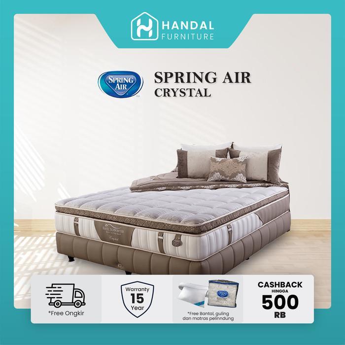 Kasur Springbed Spring Air Crystal 100x200, 120x200, 160x200, 180x200, 200x200 Pocket Latex Anti