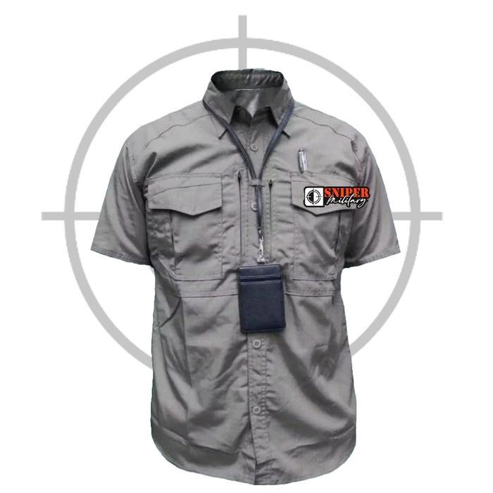 SNIPER Kemeja Pendek Mtac Drill - Kemeja Mtac - Kemeja Tactical - Kemeja lengan Pendek - Kemeja