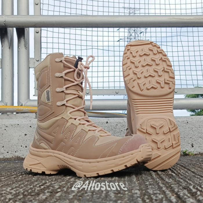 sepatu pdl tactical cream safety 8 inc model terbaru sepatu pdl satpol-pp kemhan pns original