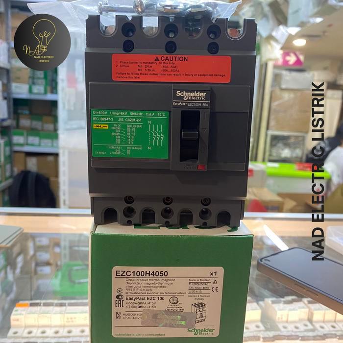 Mccb Schneider Ezc100H 36Ka 4P 15A 25A 32A 40A 63A 75A 80A 100A Schneider Mccb Ready