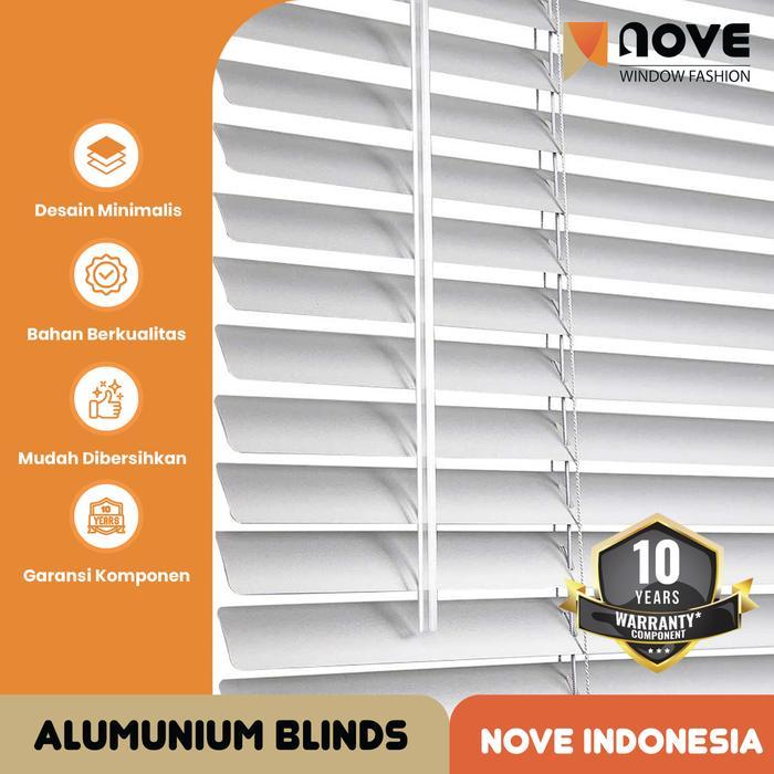 NEW Tirai Gulung Alumunium - Alumunium Blinds - Tirai Minimalis - Nove Diskon