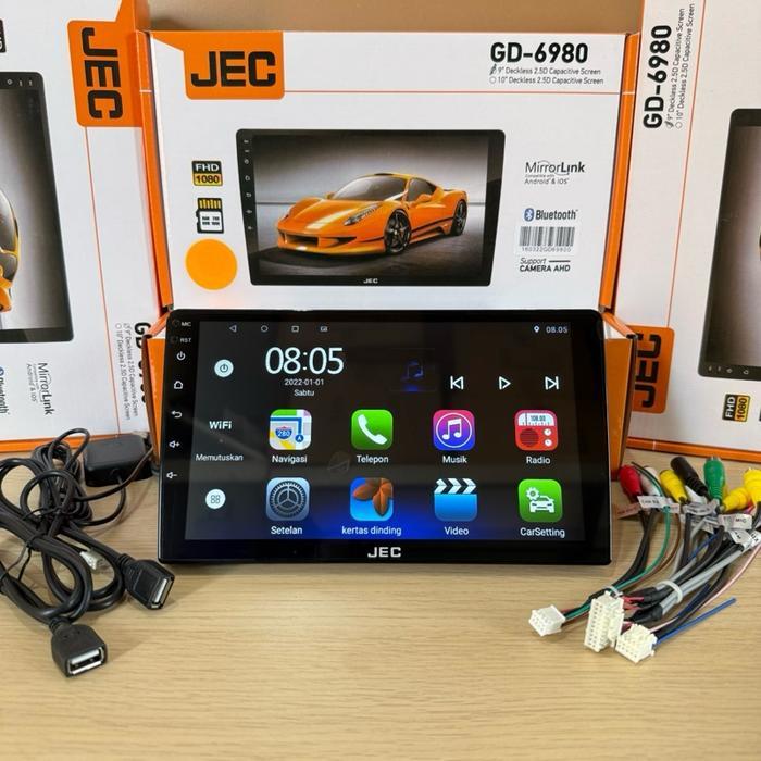 Head Unit Android 9 inch /10 inch ANDROID JEC GD-6980 ANDROID JEC