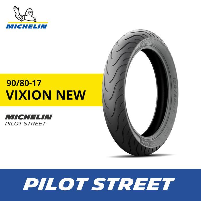 Ban Depan Motor Vixion New Michelin Pilot Street 90-80 R17 Tubeless