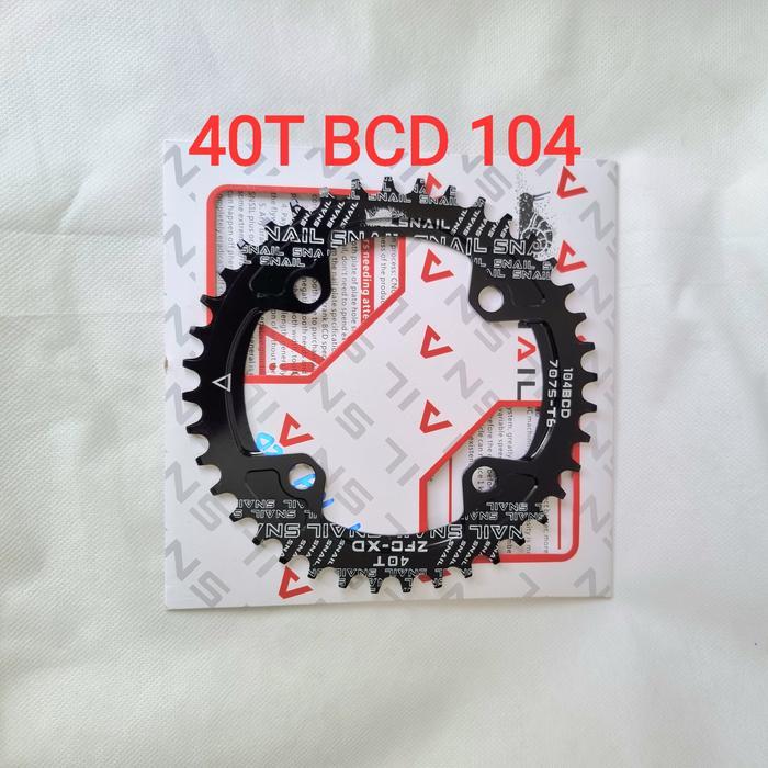 Snail Chainring 40T BCD 104mm Narrow Wide Chain Ring 40T Crank Sepeda MTB BMX