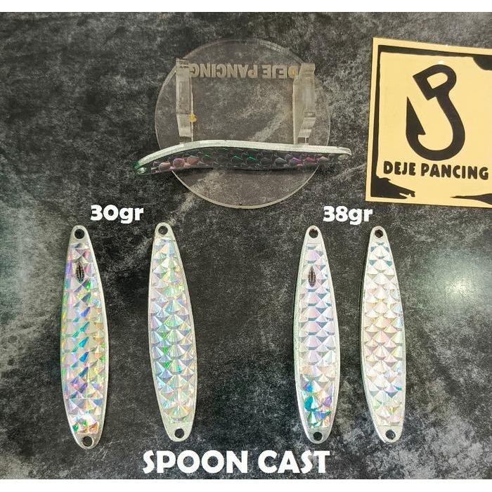 Bisa Grab Lure Spoon Cast 30Gr Dan 38Gr Motif Sisik