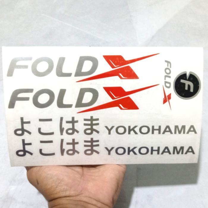 stiker fold x yokohama stiker sepeda cutting sticker sepeda lipat *