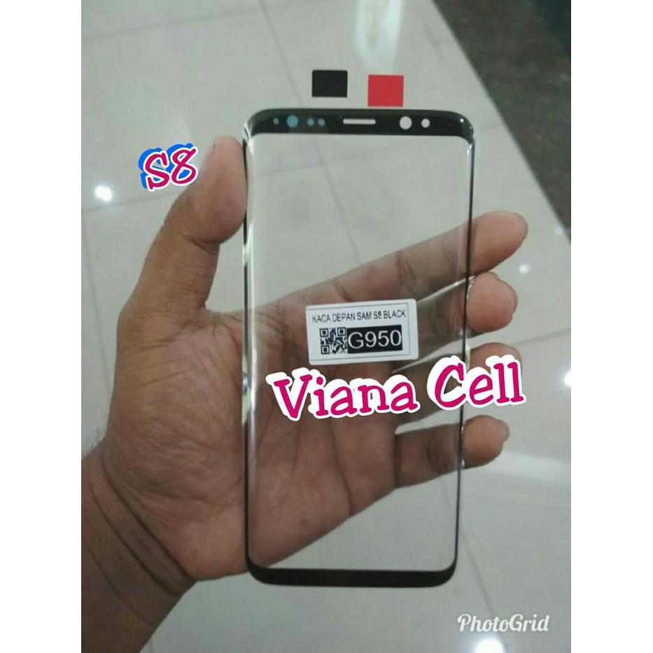 KACA LCD KACA DEPAN KACA TOUCHSCREEN SAMSUNG GALAXY S8 G950 ORI. HITAM *