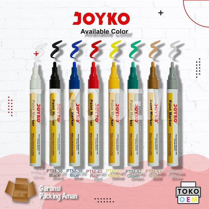 "New" Joyko Paint Marker Spidol Cat Permanen PTM 37-44