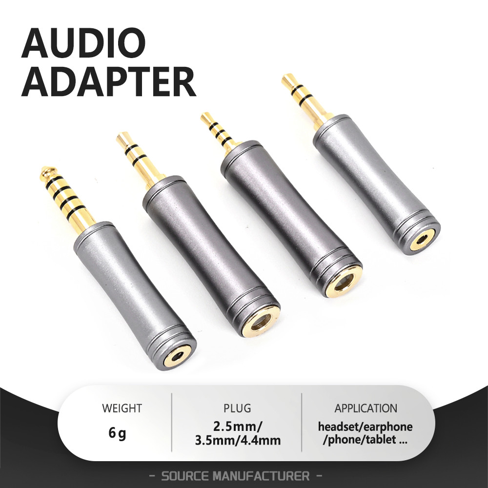 4.4 to 3.5 2.5 HIFI Earphone Adapter Jack 4.4mm Female to 3.5mm 2.5mm Male Balanced Plug Connector