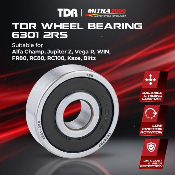 ` Laher Roda TDR Wheel Bearing 6301 2RS