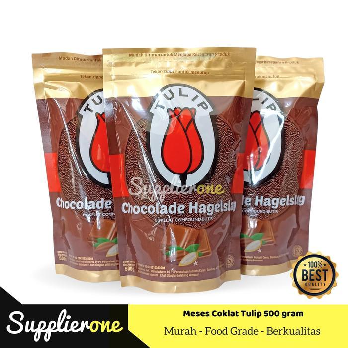 Tulip / Meses Coklat Tulip / Meses Coklat 500Gr / Coklat Butiran / Mes