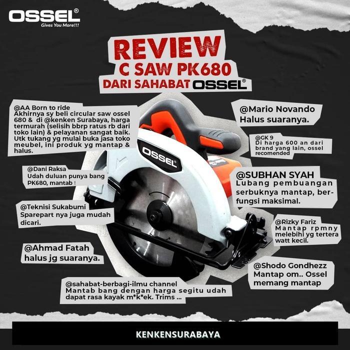 sintayanistore12 TERMURAH  CIRCULAR SAW PK 680 OSSEL MESIN POTONG KAYU