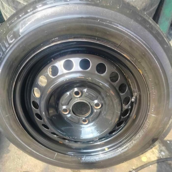 velg Kaleng Honda Brio Ring 14 pcd 4x100 lebar 5 inchi Et 45 bonus ban 175-65-14.
