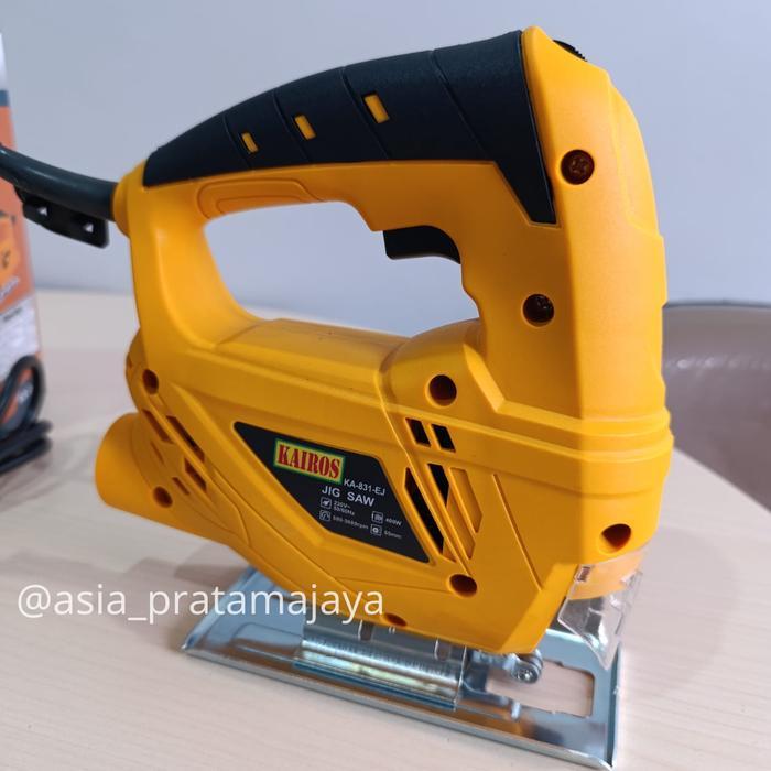maju store12 PAKET KAIROS Mesin Gergaji Kayu Jig Saw Machine Mesin Gergaji Ukir Kayu Gergaji Triplek