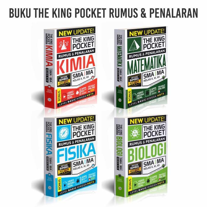 Buku Kimia Matematika Fisika Biologi : The King Pocket Rumus dan Penalaran SMA MA Kimia Matematika