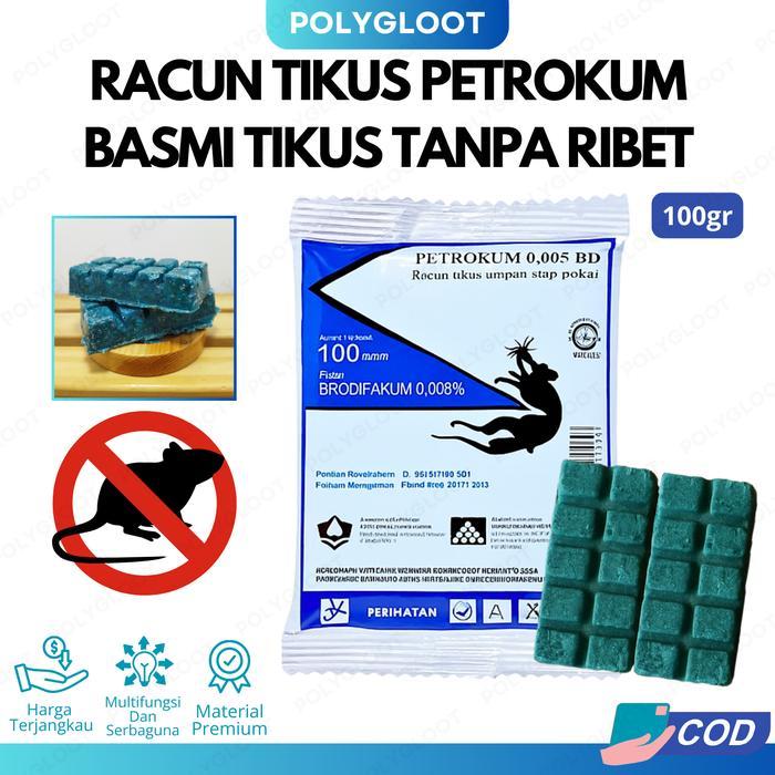 RACUN TIKUS PETROKUM ANTI BAU / RACUN TIKUS MATI KERING TIDAK BAU