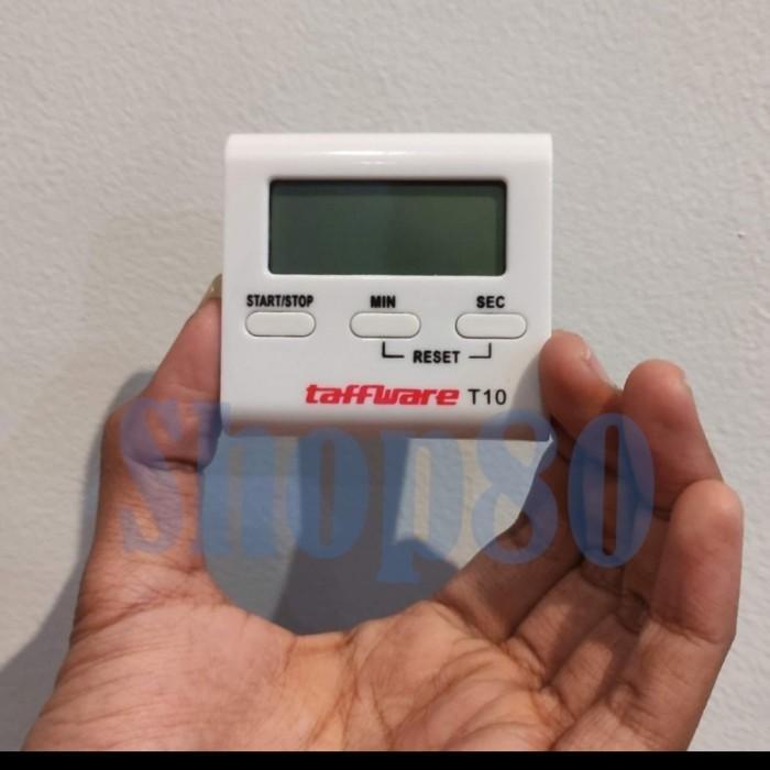 TIMER MASAK DIGITAL TANPA BATERAI TIMER TAFFWARE PUTIH TIMER MASAK DAPUR ALARM MASAK DIGITAL CLOCK