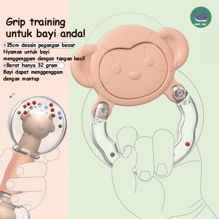 MAMA SING Baby teether Gigitan Bayi berbentuk Hewan Mainan Gigi Silikon + Kotak Paus