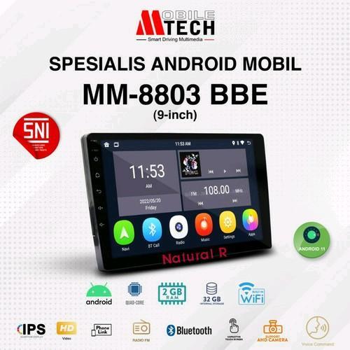 Head Unit Android 9 inch MTECH MM-8803 BBE Ram 2GB 32GB Voice Command 9inch Mobil MM8803 MM 8803 Ram