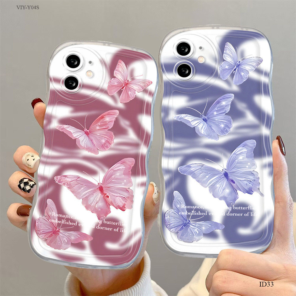 Casing Kupu-Kupu Untuk For VIVO Y400 Y04S Y04 Case Phone Soft 5023 C2 33