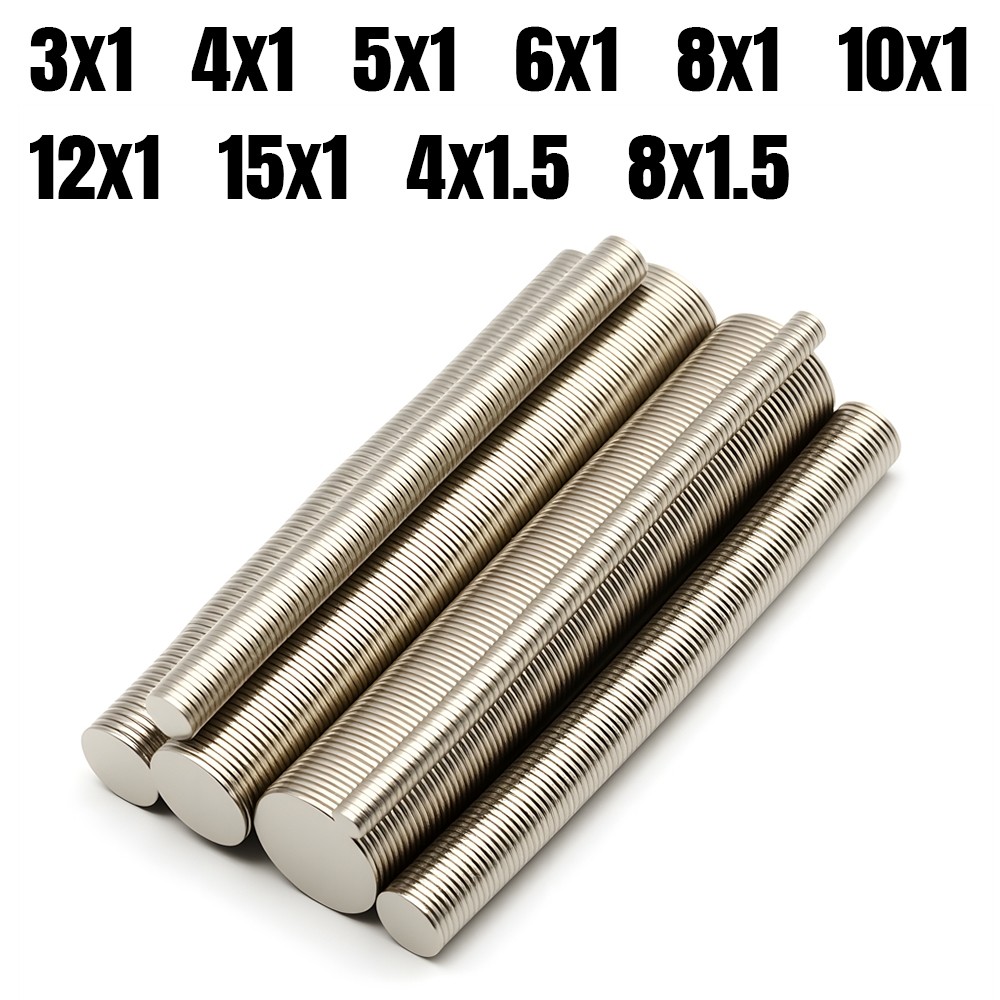 3/4/5/6/8/10/12/15X1 MM Round Super Strong Neodymium Magnet Powerful Magnets N35 small Permanent