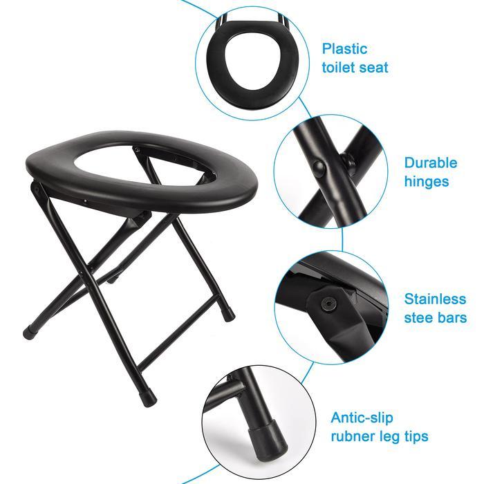 KURSI TOILET DUDUK WC PORTABLE BAGI ORANG TUA LANSIA WANITA HAMIL DEWASA KLOSET BESI