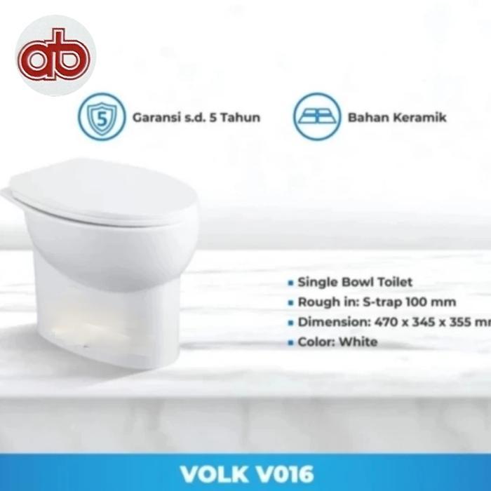 KLOSET CLOSED DUDUK SIRAM TOILET VOLK V-016