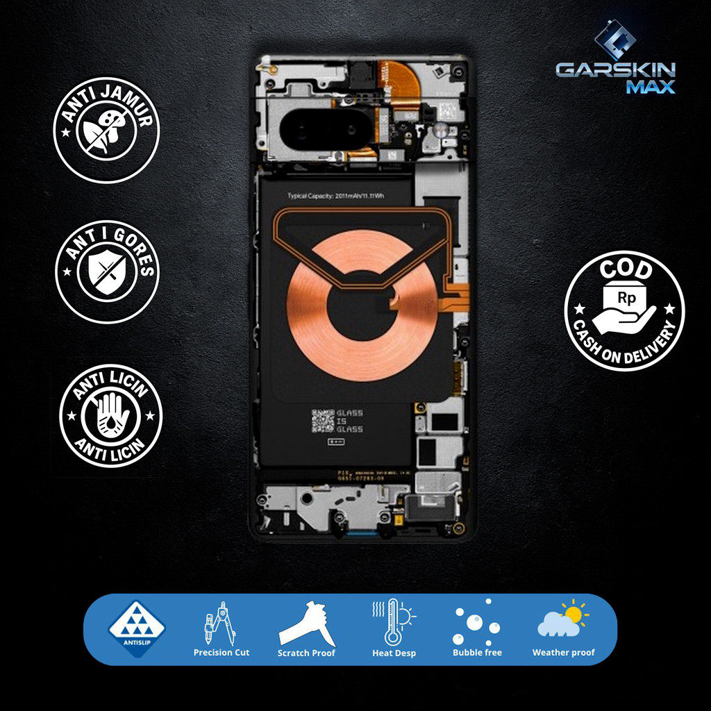 Garskin Skin Google pixel 7 mesin teardown Fullbody / Backonly | Anti Gores | Bisa Custom | Kode - N