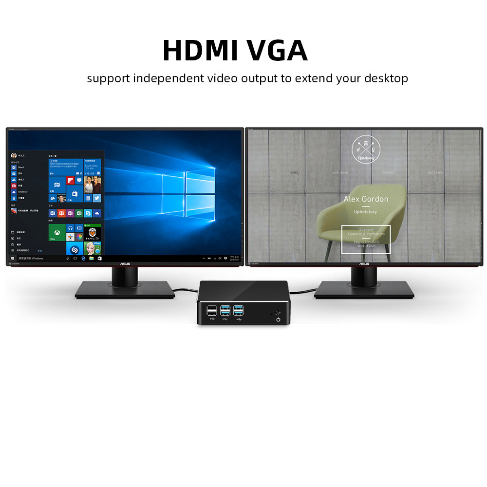 " Compact Mini Pc Intel Core I7 5500U I5 5200U I3 5005U Windows 10 "