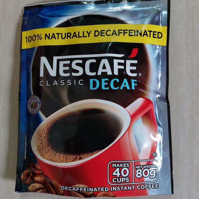 Classic Nescafe Kopi Decaf 80G Instant Classic Black Coffee #Gratisongkir