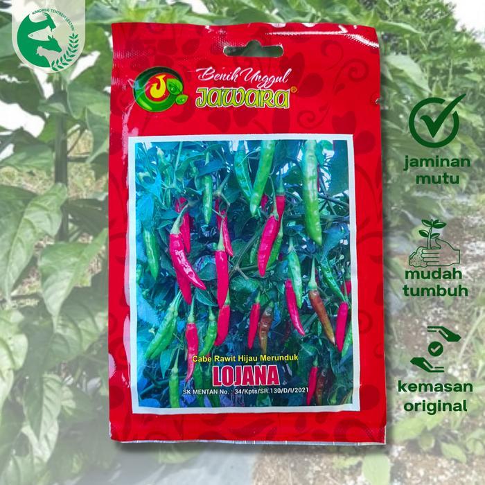 Benih Cabe Rawit Hijau LOJANA 10 gram Kemasan Asli JAWARA Gantung Hijau