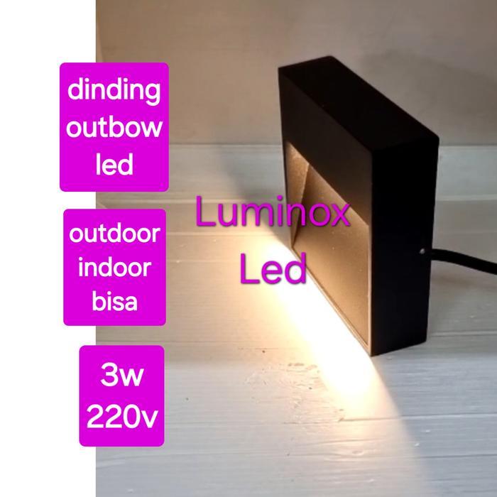 lampu dinding outdoor 3w 3watt / wall lamp taman led 3 watt outbow 220
