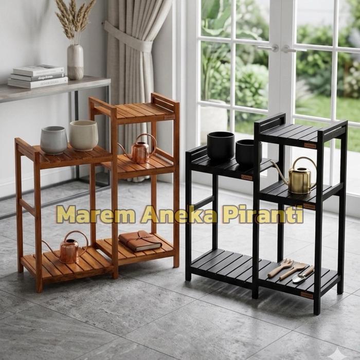 Rak Gabung 5 Tingkat Rak Megicom Rak Oven Rak Dispenser Meja Oven Rak Mejikom Rak Serbaguna Kayu