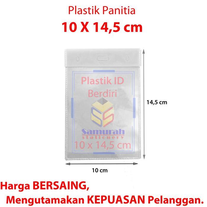 Plastik Id Panitia Berdiri / Name Tag Holder Ukuran 9X14 / 10X14 / 10,5X16,5 / 11X17 / 12,5X18,5 Cm