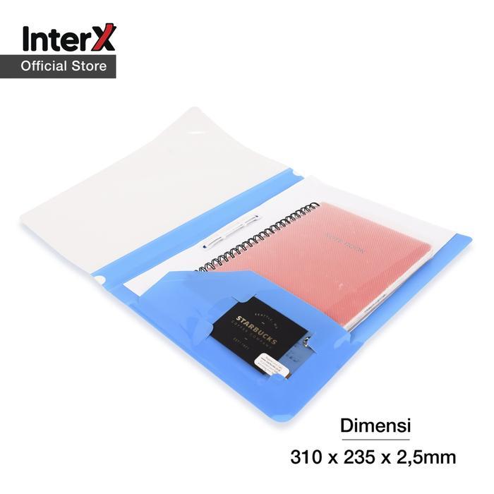 PROMO InterX Folder Business File / Acco Snelhecter Map Arsip / Penyimpanan Dokumen A4