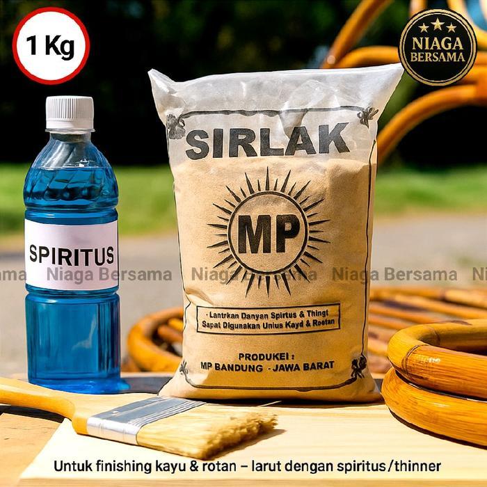 SIRLAK SHELLAC BUBUK PELITUR 1 KG SERLAK SANDARLAK SERBUK