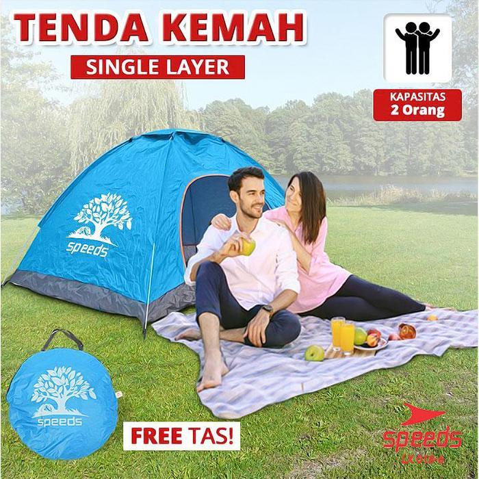 Eiger - Speeds Tenda Camping 2 Orang Tenda Kemah Outdoor Anti Hujan Portable 018-6