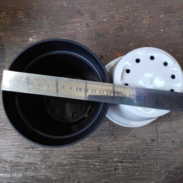 "New" Pot Tinggi Srondol Putih, Hitam, pot tinggi murah, pot 20, 17, 15