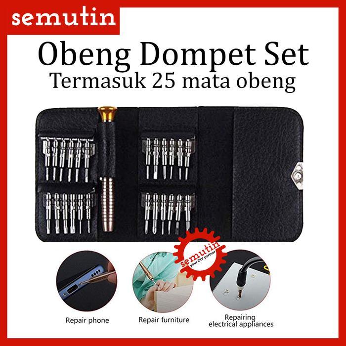 Obeng Dompet Set 25 In 1 / Torx Reparasi Repair Handphone Kacamata Screwdriver
