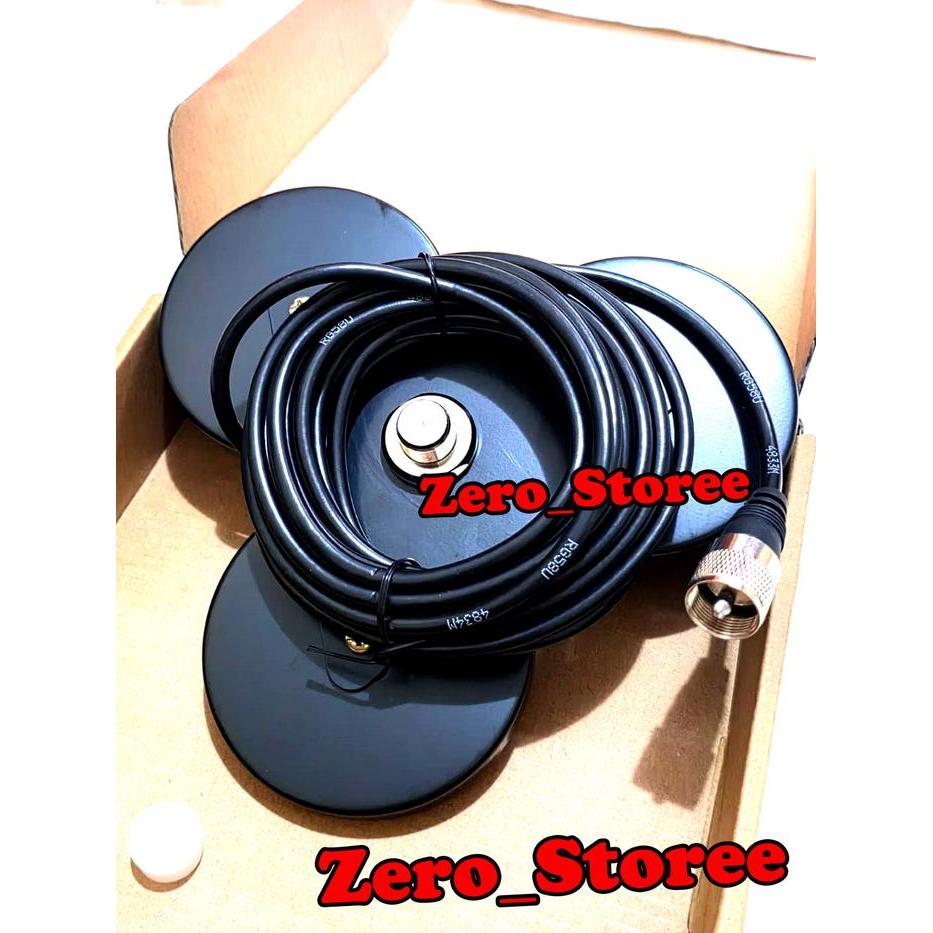 Bracket Magnet Segitiga Mobil Antenna Breket Tempel Antena DPSPM RADIO breket maghnet kuat magnet 3
