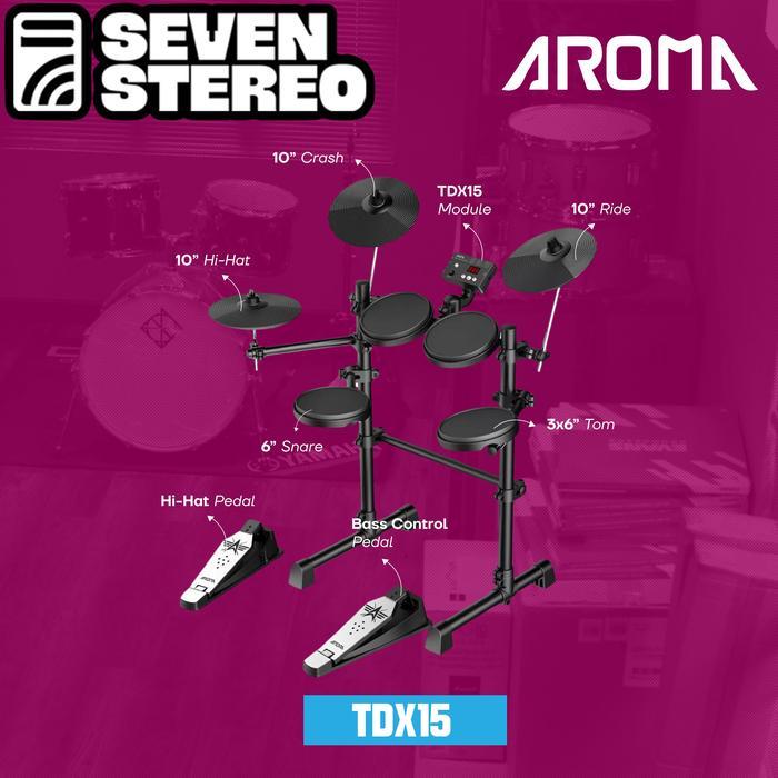 AROMA TDX-15 TDX15 Drum Electric