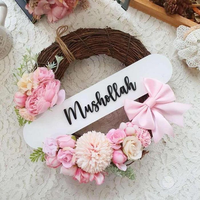 Wreath Flower / Hiasan Pintu / Gantungan Pintu Viral / Flower Wreath / Bunga Wreath/ Gantungan Pintu