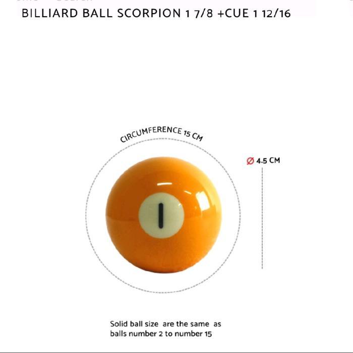 Bola Billiard Kecil Scorpion Set