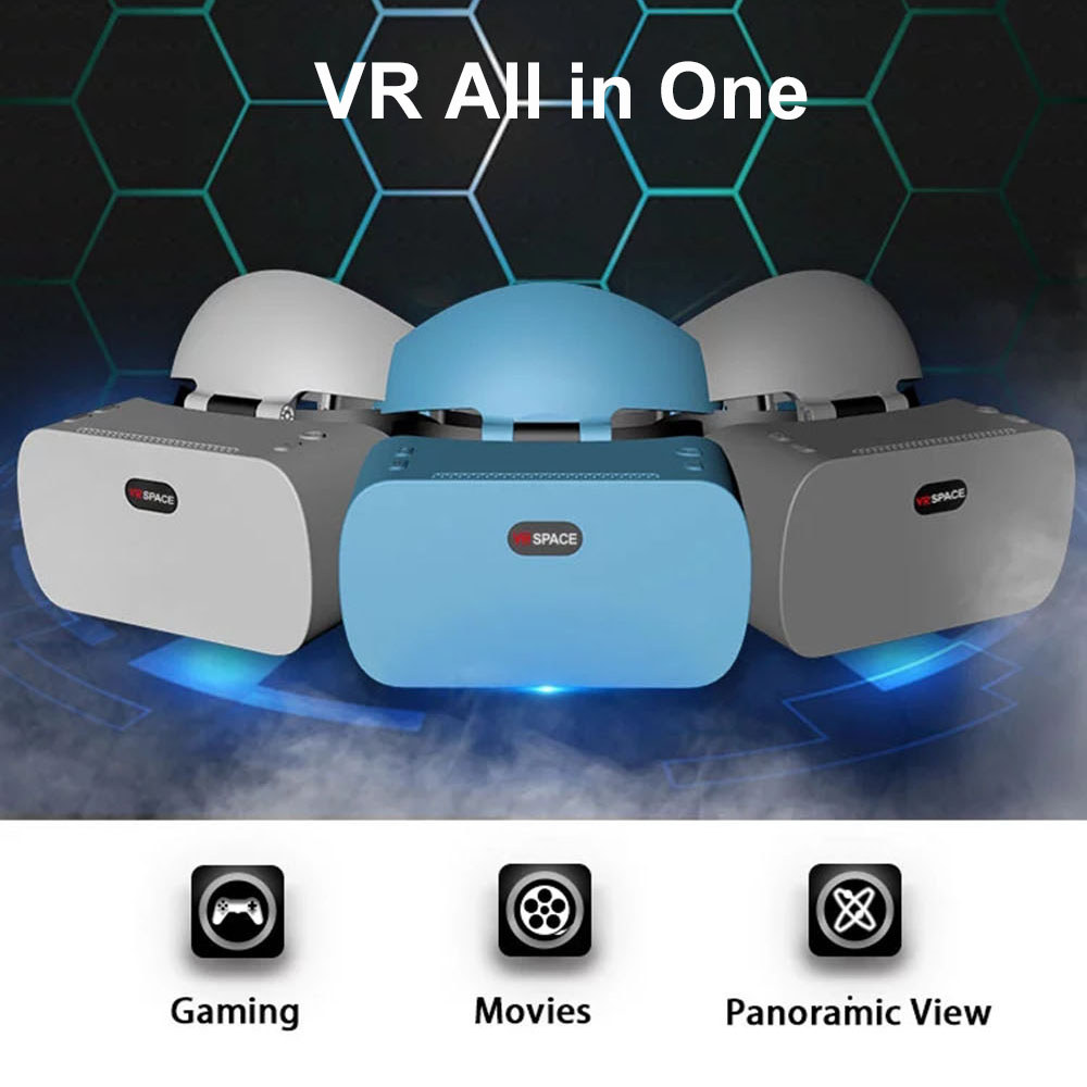 . Vr Semua Dalam Satu 2K Hd Wifi 3D Kacamata Pintar Sistem Android -